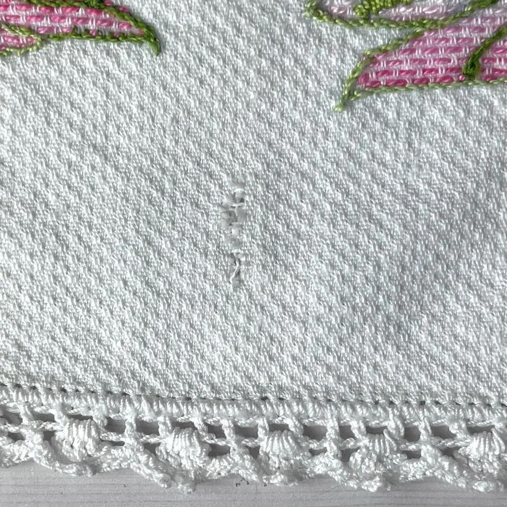 Handcrafted vintage embroidered